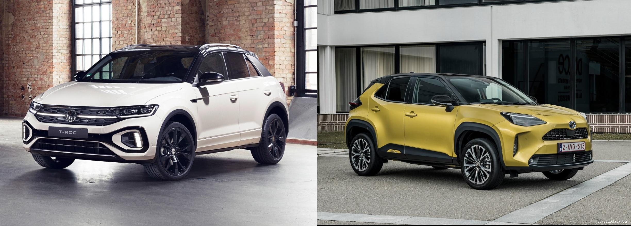 2023 Volkswagen T-Roc vs 2023 Toyota Yaris Cross Comparison