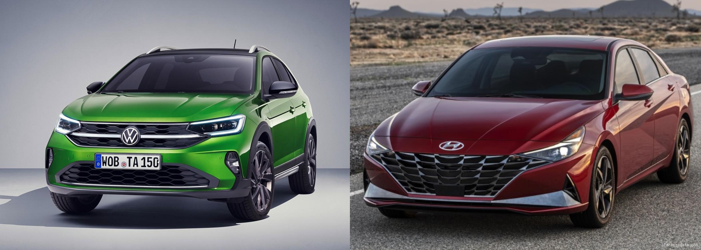 2023 Volkswagen Taigo vs 2023 Hyundai Elantra Comparison