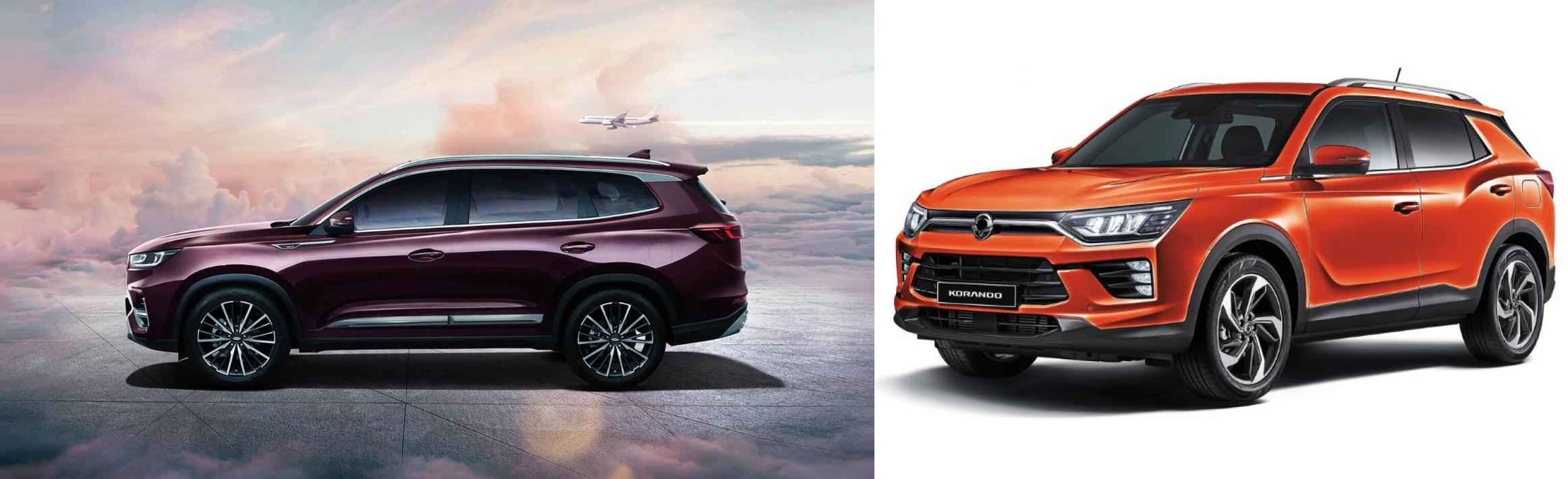 2023 Chery Tiggo8 Pro vs 2022 Ssangyong Korando Comparison