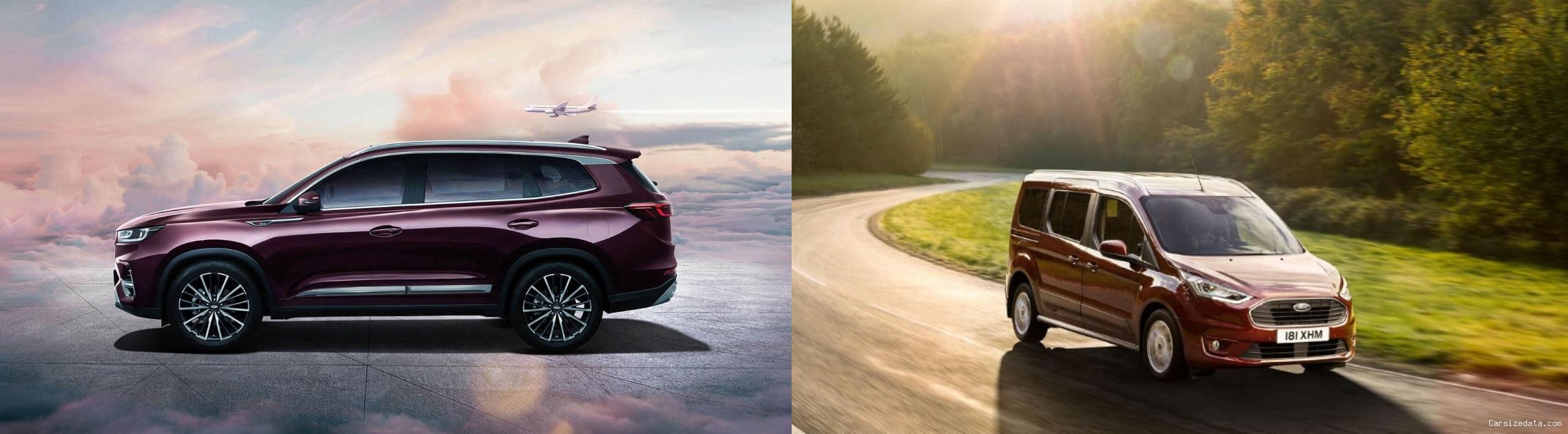 2023 Chery Tiggo8 Pro vs 2020 Ford Tourneo Connect Comparison