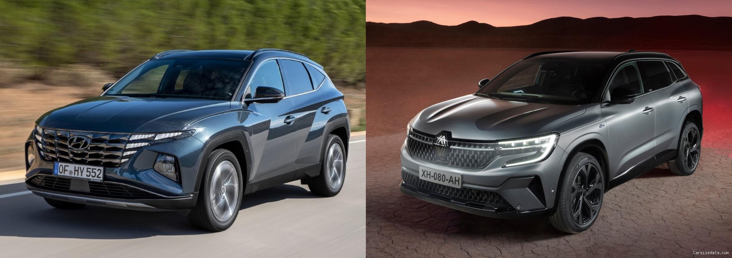2022 Hyundai Tucson vs 2023 Renault Austral Comparison