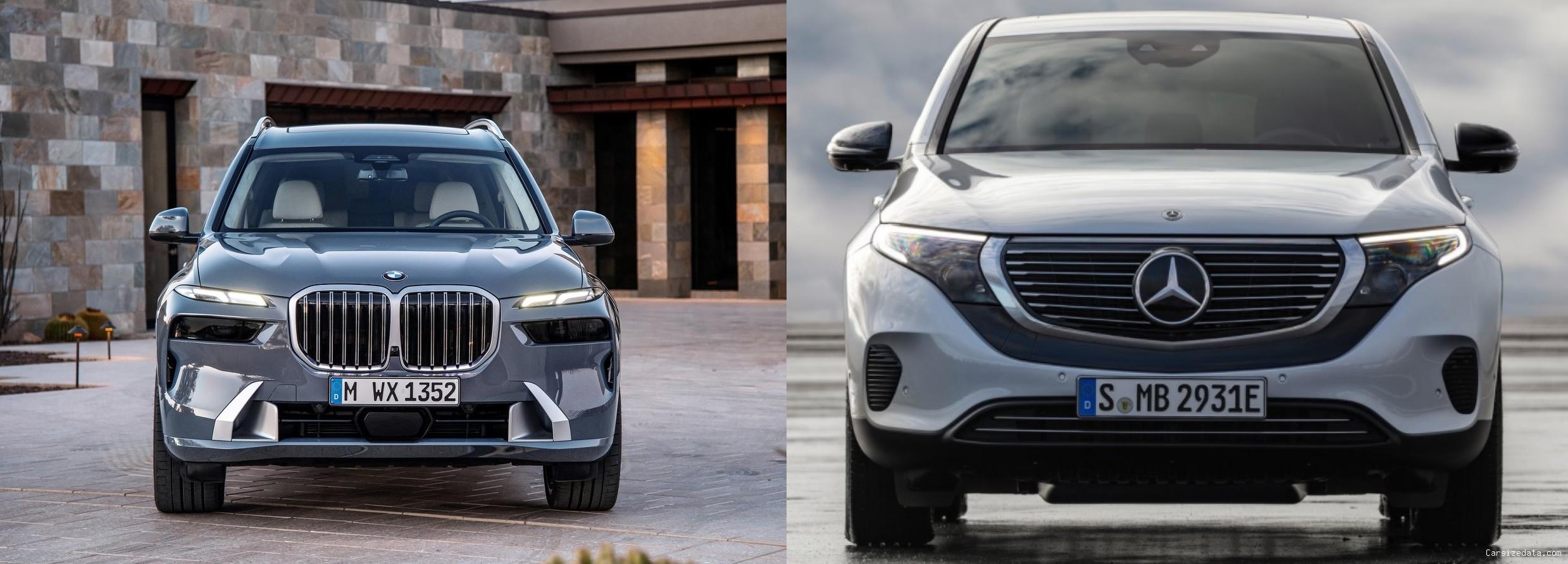 2023 BMW X7 vs 2020 Mercedes EQC Comparison