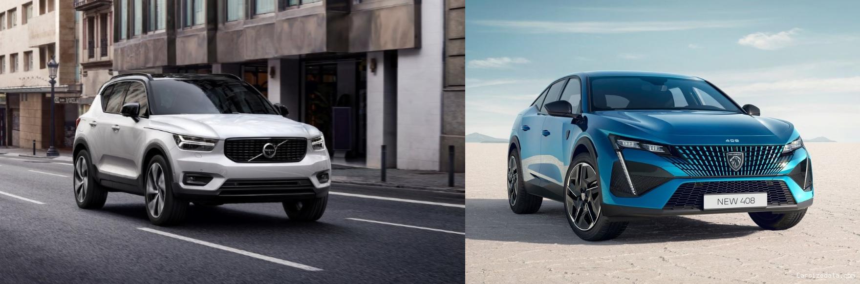 2020 Volvo XC40 vs 2023 Peugeot 408 Comparison