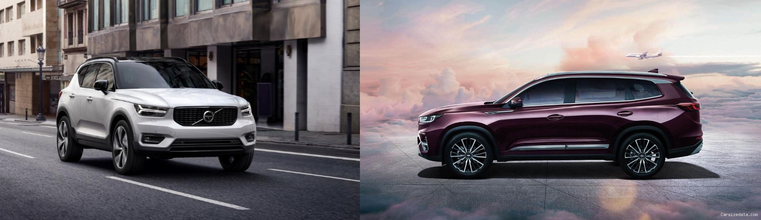 2020 Volvo XC40 vs 2023 Chery Tiggo8 Pro Comparison