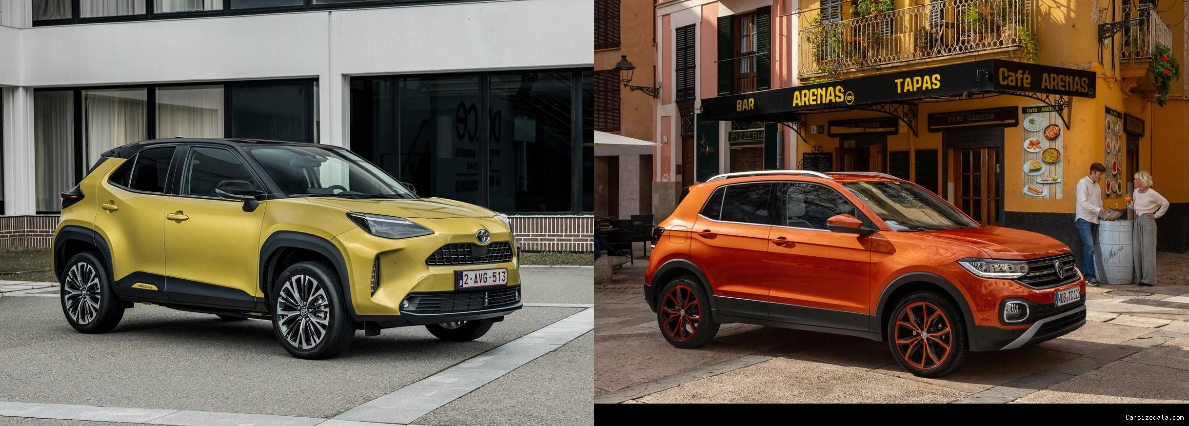 2023 Toyota Yaris Cross vs 2023 Volkswagen T-Cross Comparison